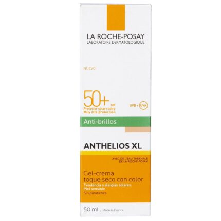 La Roche Posay Protector Solar Gel Anthelios SPF 50 Toque Seco Color 50 ml  - Farmacias Patagónicas