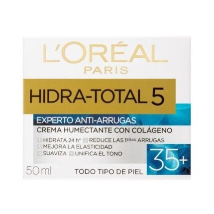 Crema Facial L´Oréal Paris Hidra Total 5 Experto Antiarrugas +35 x 50 ml